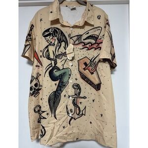 Hawalili, Men's Hawaiian Shirt,‎ Size XL 100% Polyester